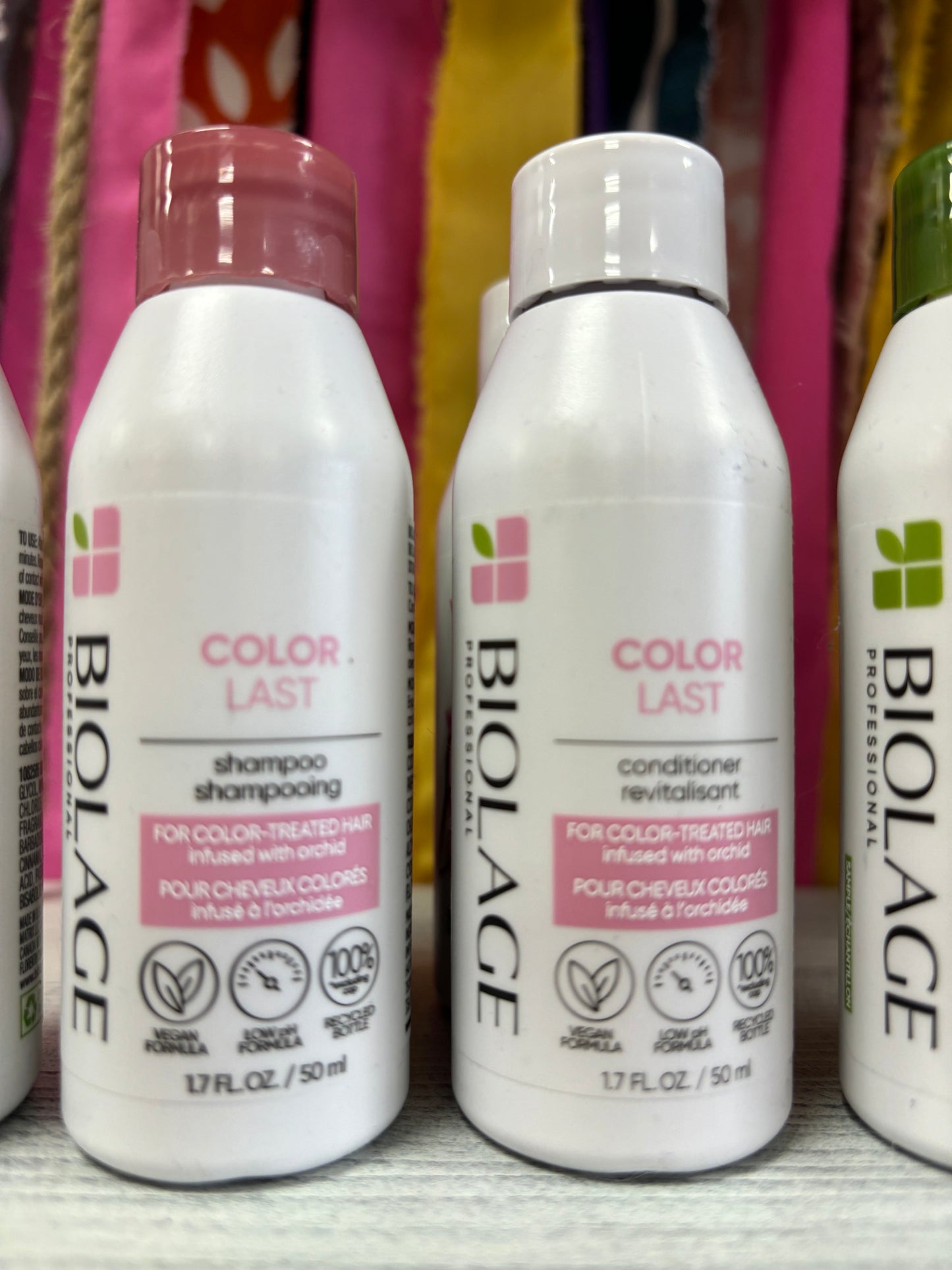 Biolage 1.7oz shampoo/conditioner