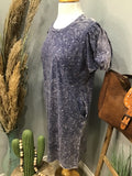 Blue Acid Wash Dress